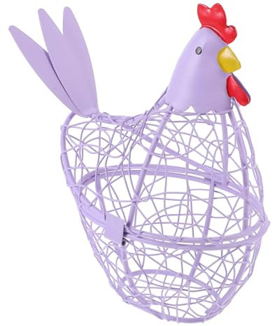 Parliky Eierkorb Aus Schmiedeeisen Eierkorb Aus Metall Vintage Aufbewahrungskörbe Für Die Küche Korb Für Eier Dekorativer Eierkorb Eier-ausstellungstablett Früchtekorb Henne Küchenwaren