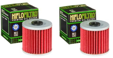 DB PARTS Set di 2 filtri olio compatibili con Kawasaki 600 KLR (KL600B) 1985 1986 1987 1988 1989 1990