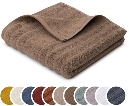 liebling Handtuch Luxus Bio Baumwolle, Serie Marseille, 770 gr. / m², 50 x 100 cm, Ökotex, 60 Grad, saugstark, schnelltrocknend, Farbe: Stein