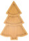 Angoily Christmas Tree Serving Platter, Wooden Serving Platter Tray, Christmas Serving Plates (27.70X19.50X1.20CM)