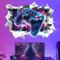 3D Wandtattoo Gamer Wandaufkleber, Gaming Controller Durchbruch Wandaufkleber für Kinderzimmer Jungen, 60 x 40cm, Junge Grafitti cool Wand Aufkleber Jugendliche Zimmer Deko