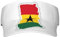 Ghana-Flagge, Sonnenblende, Hut für UV-Schutz, verstellbar, leer, für Sommer, Outdoor, Sport, Laufen, Schwarz, Schwarz, Einheitsgr��e