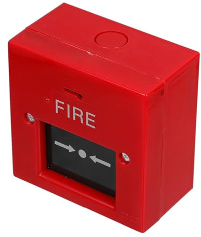 PartyKindom Notausgangs Feueralarmknopf Mit Glasbruchsensor Kompatibel Für Hotel Und Gewerbe Robuster Sicherheits Alarmknopf Für Brandschutz