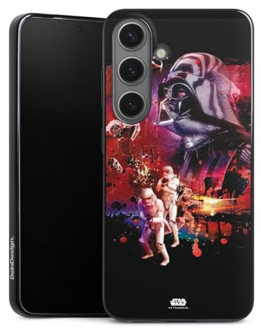 Slim Case extra dünn kompatibel mit Samsung Galaxy S25 Silikon Handyhülle schwarz Hülle Fanartikel Star Wars Darth Vader