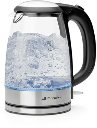 Hervidor Orbegozo KT 6045, Material Cristal, Capacidad 1.7 Litros, Potencia 2200 W