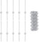 vidaxl Galvanized Steel Chain Link Fence 0.4x10m with 10 Silver U Posts - Ideal Outdoor Garden Safety