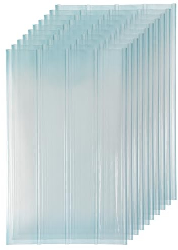 Vkechh Trapezblech Wellplatten Transparent 90 * 160cm FRP-Tageslichtplatten 2mm Wellblechplatten für Dach Profilplatten Trapez (10 Stück)