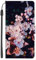 EuoDuo Compatibile con Oppo A78 5G / Oppo A58 5G / A58X Cover Pieghevole Pelle PU Custodia Libro Portafoglio Motivi Animali Magnetica Protezione Flip Caso - Ciliegio Fiore