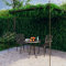 Pergola da giardino in ferro marrone anticato 4x3x2,5 m