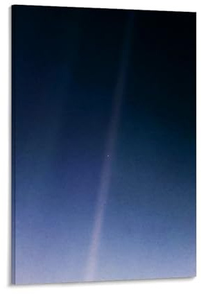 Pale Blue Dot Voyager 1 Weltraumposter für Büro, Zimmer, Dekor, kosmischer Sternenhimmel, Wandkunst, Poster für Wanddekoration 20 x 30 cm