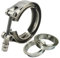V-Band Exhaust Clamp Kit - 2-4 Inch (51-102mm) Stainless Steel Flange Clamps for Muffler Repair,76mm 3inch