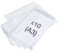 Rapesco 1817 ECO Dokumentenmappe mit Druckknopf, A3, Transparent, 10 Stück