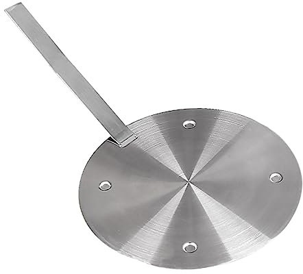 VINTORKY 1 pièce Plaque de Conversion Thermique Acier Inoxydable pour Cuisinière à Induction Adaptateur de Chaleur Amovible pour Électriques Gaz