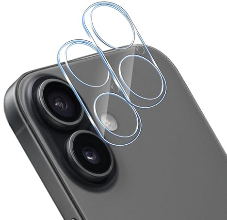 HidWee Kamera Schutzfolie Kompatibel mit iPhone 17 Kameraschutz, 2 Stück 9H Härte Kamera Schutzglas, Anti-Kratzen, Anti-Bläschen, HD Clear Kameraschutz
