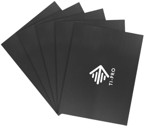 TI-PRO Black Correx Floor and Surface Protection Sheet 2.4m x 1.2m x 2mm - DIY Protector Board for Painting Building Work (5 Pack)