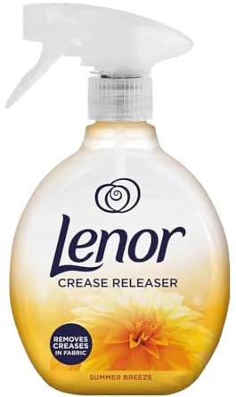 Lenor Crease Releaser Spray 500ml Summer Breeze Fabric Wrinkle Remover Smooths Creases Freshens Clothes and Refreshes Fabrics No Ironing Needed