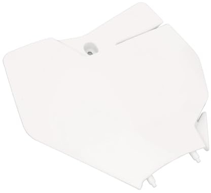 DAN&DRE Universal ABS Plastic Motorcycle Front Number Plate Name Plates Cover Shield Suitable for EXC 150 250 300 TPI From 2020 to 2022 (White)