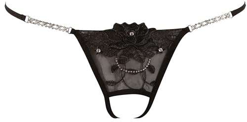 COTTELLI Spitzenrio - figurbetonter Slip mit Spitze für Frauen, ideale Passform, offener Schritt