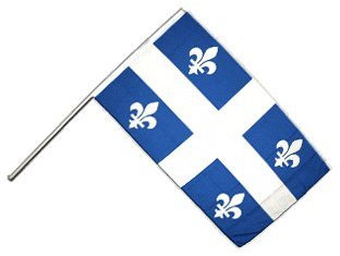 Digni Drapeau Canada Quebec sur hampe - 60 x 90 cm