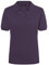 James & Nicholson Damenpolo Classic - Piqué-Poloshirt mit gestrickten Bündchen | Farbe: aubergine | Grösse: S