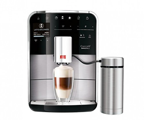 Melitta Caffeo Barista TSP Independiente Máquina espresso 1,8 L - Cafetera (Independiente, Máquina espresso, 1,8 L, 1450 W, Negro, Acero inoxidable)