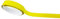 4R Quattroerre.it 10061 Stripes Adesive Fluo-Rifrangenti, Giallo, 25 mm x 1 mt, 1 Metro