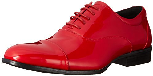 Stacy Adams Gala Cap Toe Oxford Red Patent 7.5 D (M)