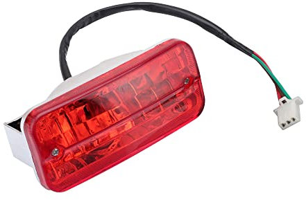 GOOFIT Moto Freno Posteriore Fanale Posteriore Coda Universale Freno Stop Lampada Luce sostituzione per FC50 Beat Chaly 50 Scooter ATV Ciclomotore Biciclette