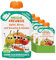 FRECHE FREUNDE Bio Quetschie Apfel, Birne, Karotte & Kürbis, Fruchtmus mit Gemüse im Quetschbeutel für Babys ab dem 6. Monat, vegan, 6er Pack (6 x 100g)