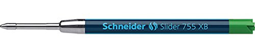 Schneider-2 Stück Slider 755 XB Kugelschreiberminen mit ViscoGlide-Tintensystem