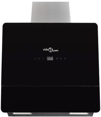 vidaXL Cappa in Vetro Temperato con Display 600 mm Nera
