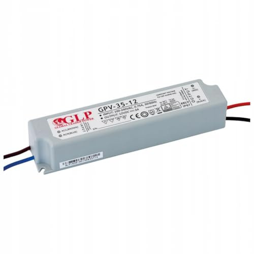 Fuente Glp Versorgungsspannung luftdicht Gleichstrom zu LED 12 V, 3 A, 36 W (gpv-35-12)