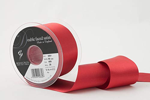 Berisfords Double FACE Poly Satin Ribbon, Russet, 10.5x10.5x5.7 cm