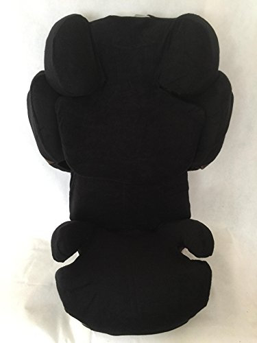Sommerbezug Schonbezug für Cybex SOLUTION Z-Fix und T i-Fix Frottee 100% Baumwolle schwarz