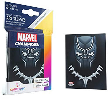 Gamegenic, MARVEL CHAMPIONS sleeves - Black Panther, Sleeve color code: Gray