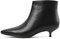 Lutalica W Moda Donna Pizzo Opaco Pelle Cerniera Comfort Basso Kitten Tacco Abito Stivaletti, Nero , 40 EU