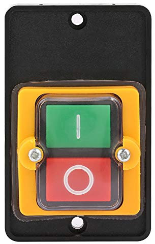 10A AC220V 380V Bouton Poussoir Marche Arrêt, Interrupteur ÉTanche à L'Huile pour Contrôle de Moteur sur Machines Textiles et ÉQuipement MéCanique