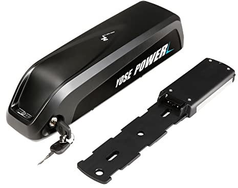 SHIMOST E-Bike Batterie Hailong Downtubeakku 36V 13Ah Li-ion Akku mit Ladegerät Halterung für Elektrofahrrad Mifa VAUN Prophete Tianneng 250W-800W Motor (36V 13Ah Akku mit 5 runde Metalllöcher)