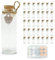 LOYONAL Small Glass Bottles With Cork Stopper - 35 Mini Jars, 20 ml Capacity - Wedding Favour Glass Craft Bottles