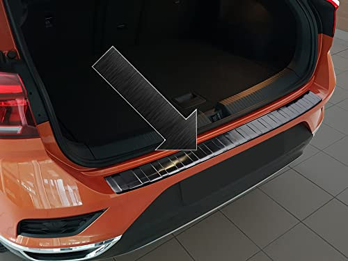 Ladekantenschutz Edelstahl schwarz Graphit kompatibel mit VW T-ROC ab Baujahr 11.2017-3245155