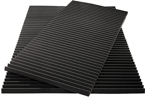 sunnypillow Akustikschaumstoff Akustikschaum Matten 100 x 100 x 5cm - Schalldämmmatten zur effektiven Akustik - Schalldämmung Wand, Podcasts - Noppenschaumstoff Schaumstoff Fliesen Schallschutzmatte