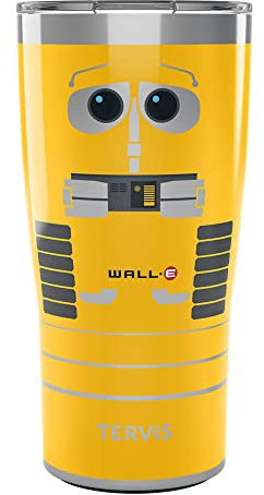 Tervis Traveler Disney Wall-E Yellow Triple Walled Insulated Tumbler Travel Cup Keeps Drinks Cold & Hot, 20oz, Stainless Steel