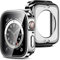 Amizee 2 in 1 Cover [2 Pezzi] Compatibile con Apple Watch Series 6/SE/5/4 40mm con Vetro Temperato, PC Rigido Copertura Completa Custodia Protettiva per Apple Watch - Argento