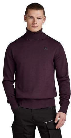 G-STAR Uomo Premium Core Turtle Knitted Sweater, Viola (lt maze D21933-B692-8880), L