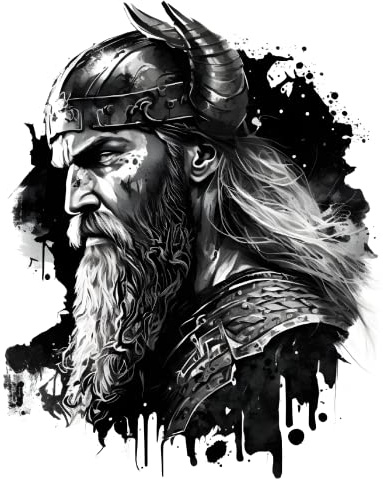 Samunshi Viking Bjorn Aufkleber Autoaufkleber für Motorrad Fahrrad Roller oder Auto Sticker Fahrrad MTB Mountainbike Rennrad Viking (24x30cm Viking Bjorn)