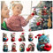 9 Stück Katze Weihnachtsanhänger, Weihnachtsbaumschmuck, Christbaumschmuck, Weihnachtsdeko zum Aufhängen, Weihnachten Hängedeko für Christbaum oder Tannenbaum, Fenster und Tür (9 pcs)