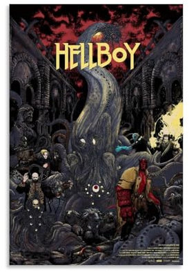 LAHTI Hellboy Seed Of Destruction Poster, dekoratives Gemälde, Leinwand, Wandposter und Kunstdruck, modernes Familienschlafzimmer-Dekor-Poster, 20 x 30 cm