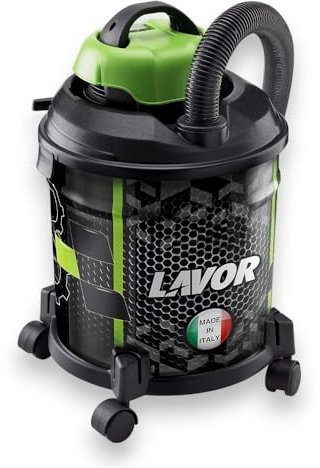 Aspiratutto aspirapolvere 1400W con ruote e accessori inclusi fusto 20 Lt Joker 1400S LAVOR