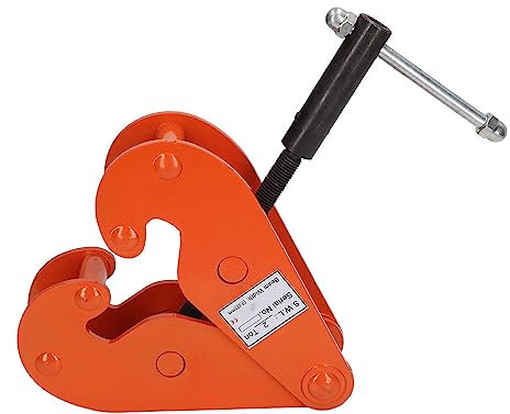 Vertical Beam Clamp, 2T Alloy Steel Vertical Beam Lifting Clamp for highways. Rail From 70 to 220 Mm