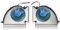 Ventola di Raffreddamento GPU CPU per Laptop, per MSI GP76 GE76 WE76 MS 17K2 MS 17K3 CPU GPU Cooler, Ventola di (Ventola di raffreddamento GPU CPU)